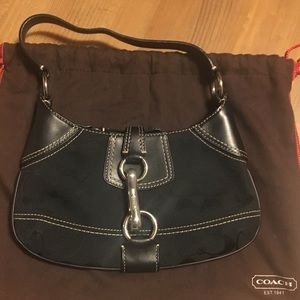 Coach monogram small shoulder bag
